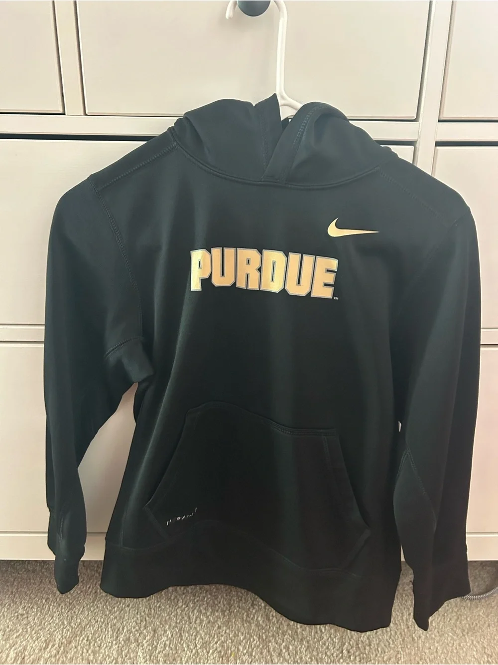 Nike Black & Gold Purdue Pullover Hoodie